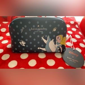 Kate spade disney x Alice in Wonderland makeup bag